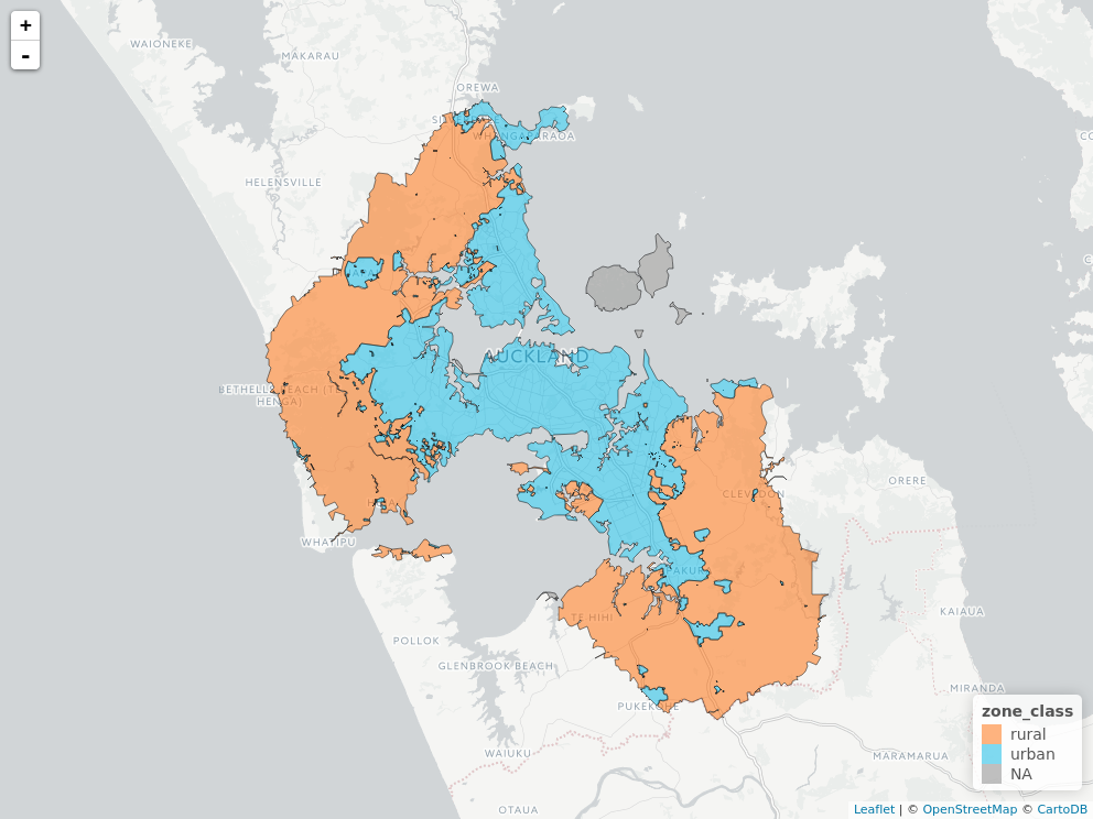 NZLVM rural urban polygons